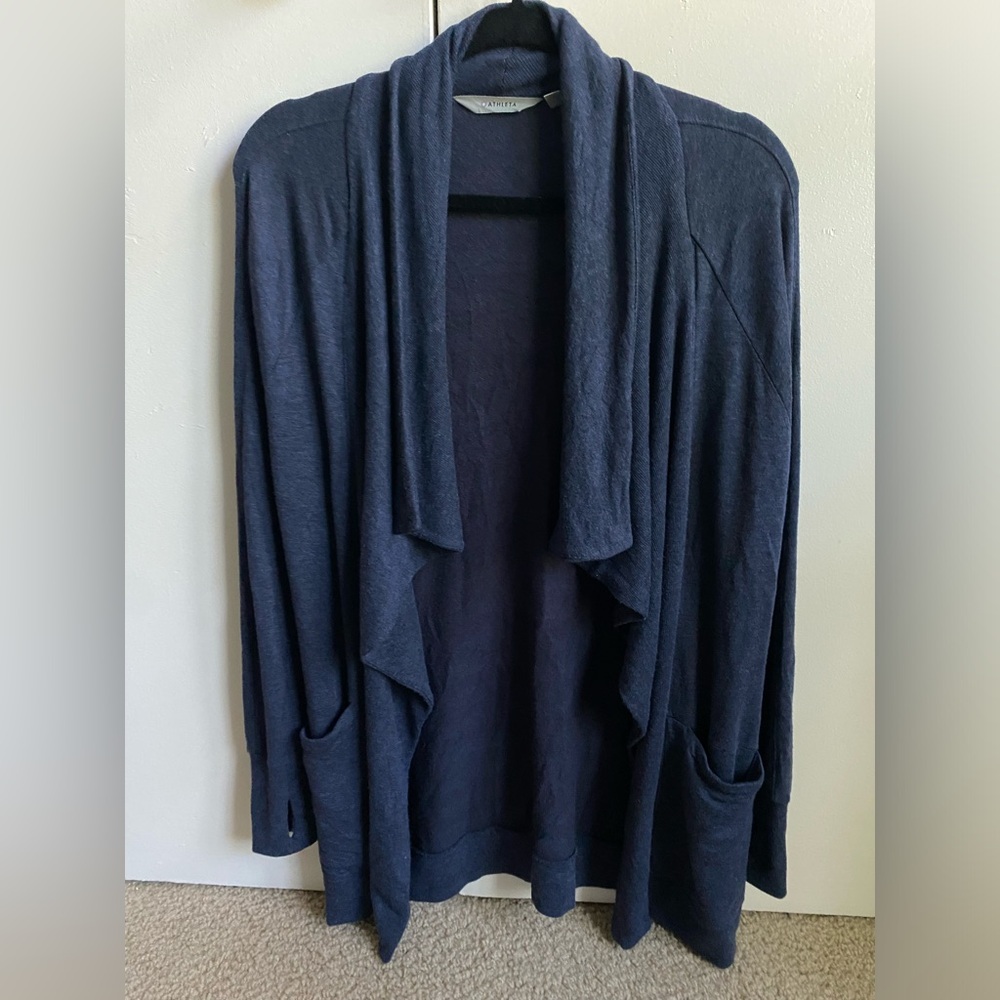 Athleta Studio Wrap Cardigan Oversized Size XS